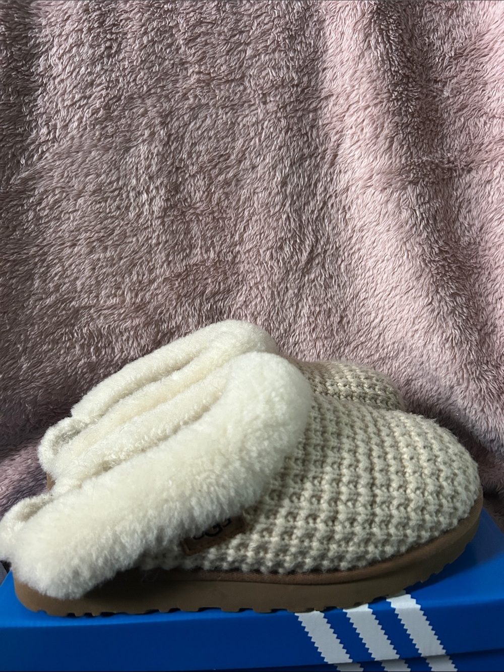 Ugg Cozy Cream Sherpa-Lined Women's Slip-On slippers